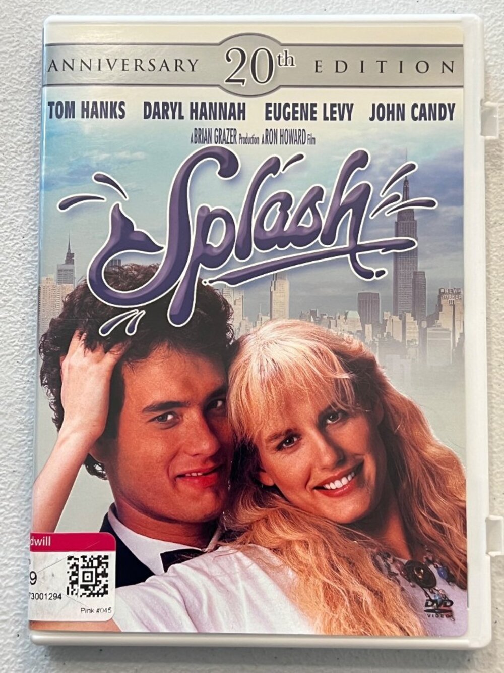 Splash 1984 DVD 20th Anniversary Edition Tom Hanks & Daryl Hannah Pre-Owned